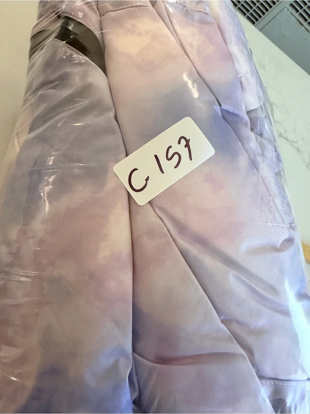 Zara Lavender Tie-Dye Puffer Jacket for Kids